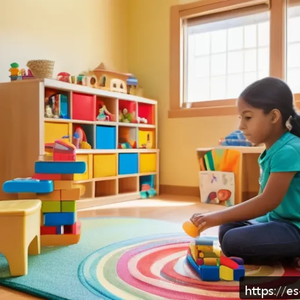 놀이치료사 필수 중점 과목 - A warm and inviting child therapy room featuring a diverse group of children aged 4-6 engaged in sym...