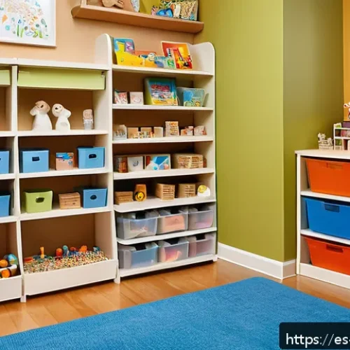 놀이치료사 협회 가입과 활동 - A warm and inviting therapy room designed for child play therapy, featuring colorful shelves filled ...