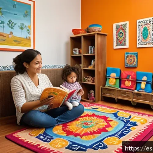 놀이치료사와 다문화 가정 아동 지원 사례 - A warm, inviting therapy room designed for multicultural families, featuring colorful walls decorate...